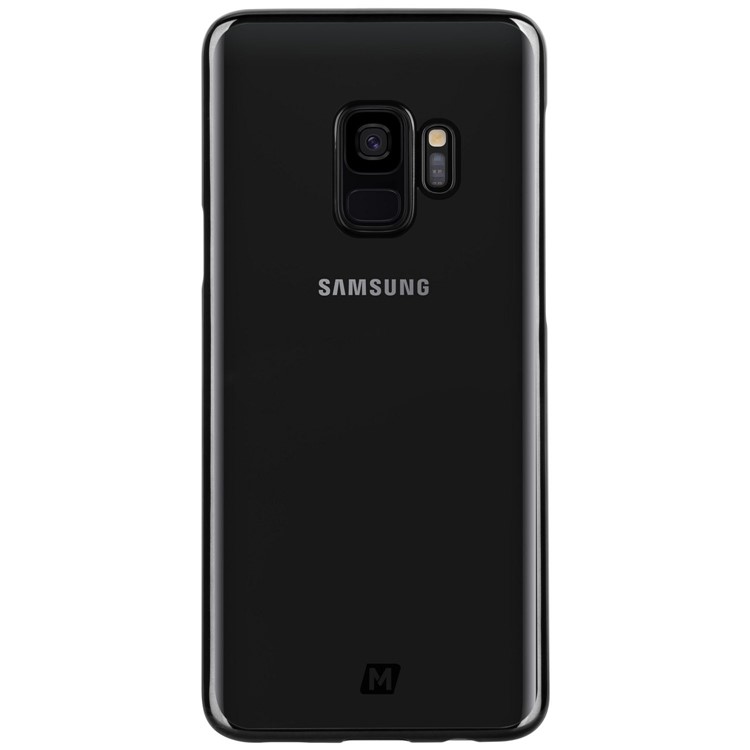 MOMAX Super Thin Hard Plastic Electroplate Back Case for Samsung Galaxy S9 G960 - Black-2