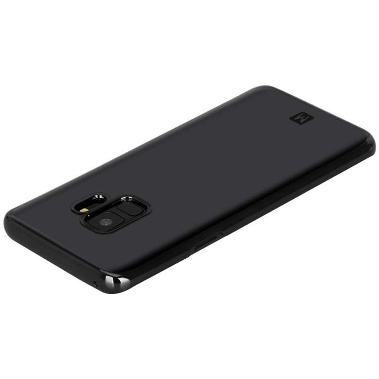 MOMAX Super Thin Hard Plastic Electroplate Back Case for Samsung Galaxy S9 G960 - Black-5