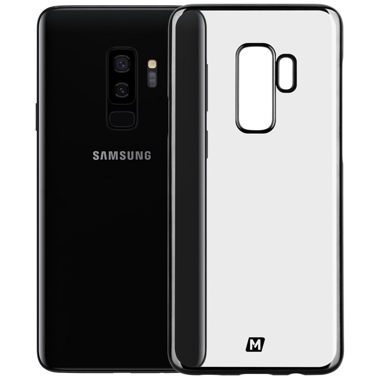 MOMAX Super Thin Hard Plastic Electroplate Back Case for Samsung Galaxy S9+ G965 - Black-1