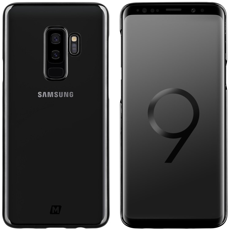 MOMAX Super Thin Hard Plastic Electroplate Back Case for Samsung Galaxy S9+ G965 - Black-3