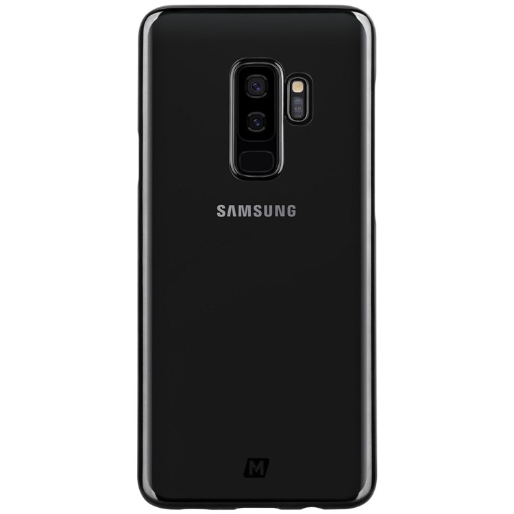 MOMAX Super Thin Hard Plastic Electroplate Back Case for Samsung Galaxy S9+ G965 - Black-4