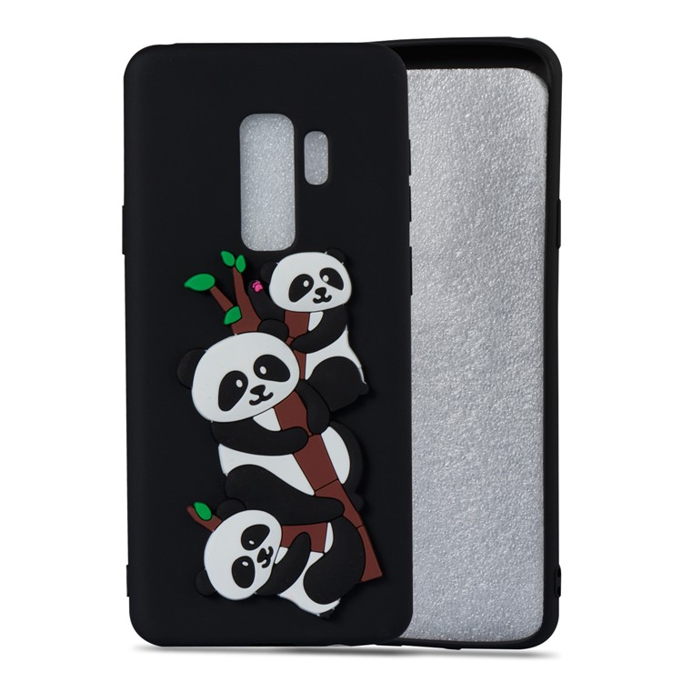 Lovely 3D Panda Pattern TPU Case for Samsung Galaxy S9+ SM-G965 - Black-4