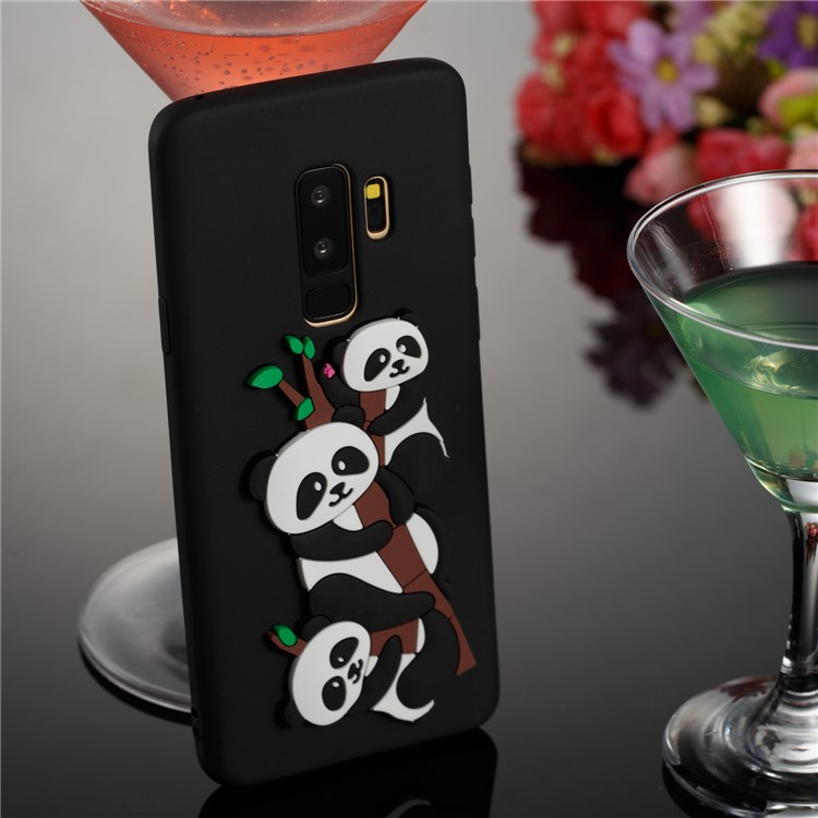 Lovely 3D Panda Pattern TPU Case for Samsung Galaxy S9+ SM-G965 - Black-6