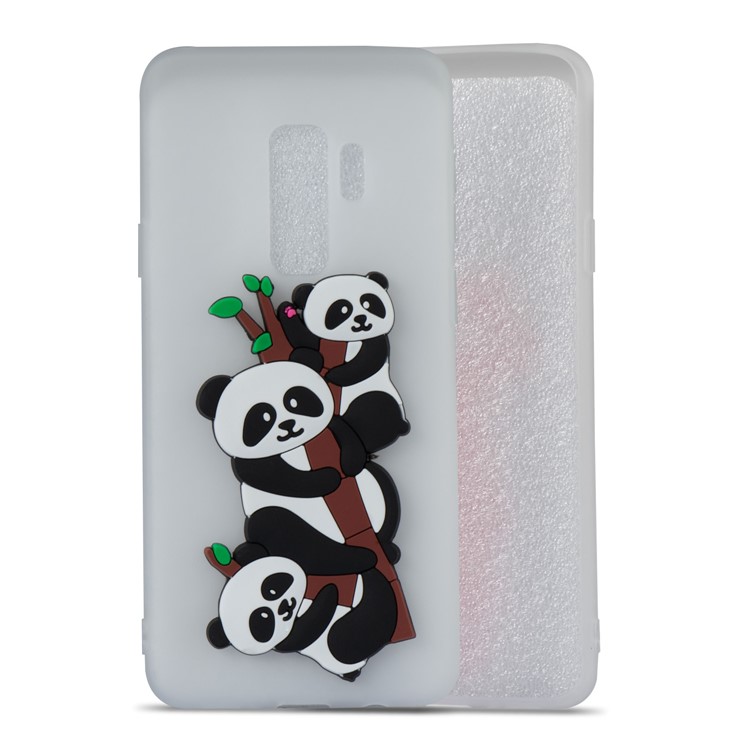 Lovely 3D Panda Pattern TPU Shell Case for Samsung Galaxy S9+ SM-G965 - White-3