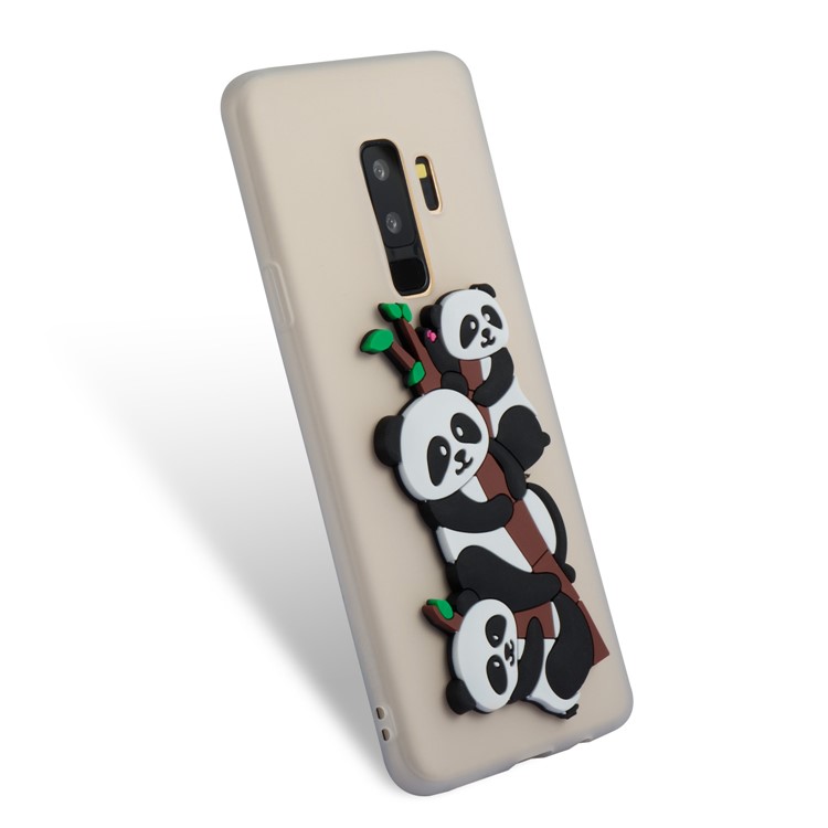 Lovely 3D Panda Pattern TPU Shell Case for Samsung Galaxy S9+ SM-G965 - White-4