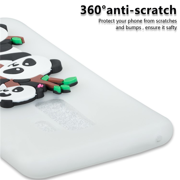 Lovely 3D Panda Pattern TPU Shell Case for Samsung Galaxy S9+ SM-G965 - White-5