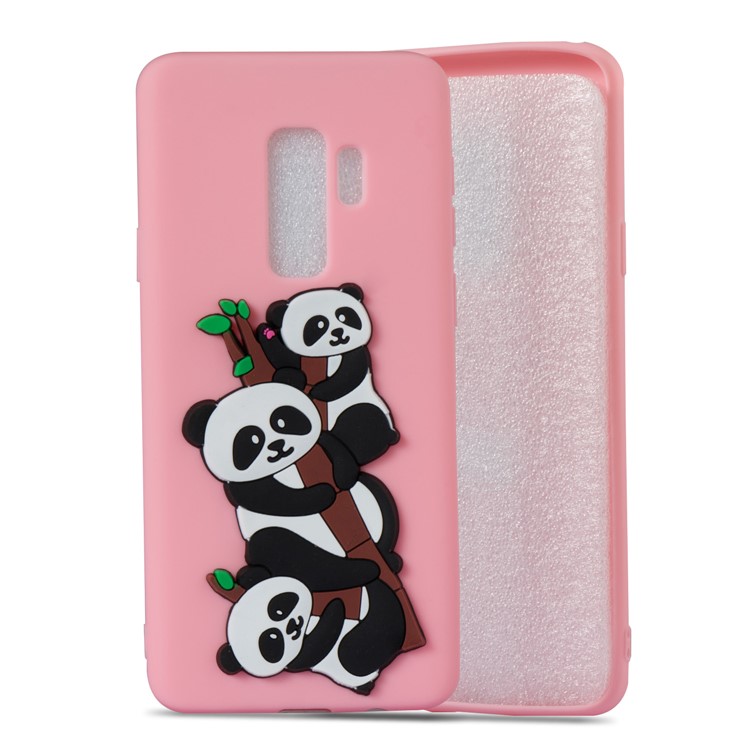 Lovely 3D Panda Pattern TPU Shell Cover Case for Samsung Galaxy S9+ SM-G965 - Pink-4