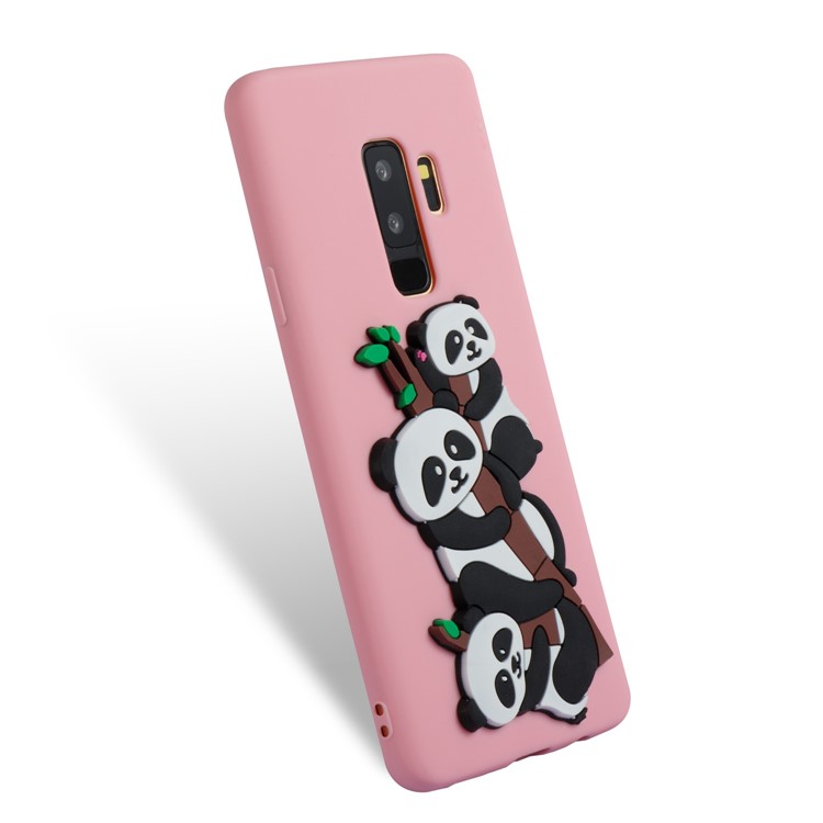 Lovely 3D Panda Pattern TPU Shell Cover Case for Samsung Galaxy S9+ SM-G965 - Pink-5