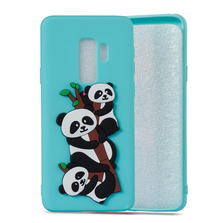 Lovely 3D Panda Pattern TPU Cover for Samsung Galaxy S9+ SM-G965 - Baby Blue-4