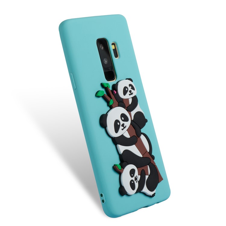 Lovely 3D Panda Pattern TPU Cover for Samsung Galaxy S9+ SM-G965 - Baby Blue-5