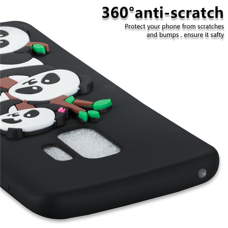 Lovely 3D Panda Pattern TPU Case for Samsung Galaxy S9 SM-G960 - Black-2