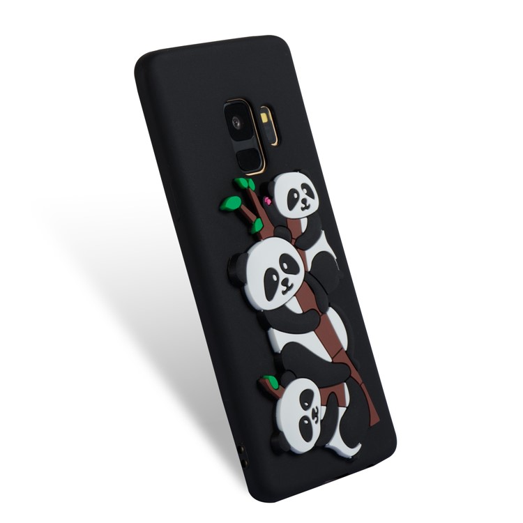 Lovely 3D Panda Pattern TPU Case for Samsung Galaxy S9 SM-G960 - Black-5