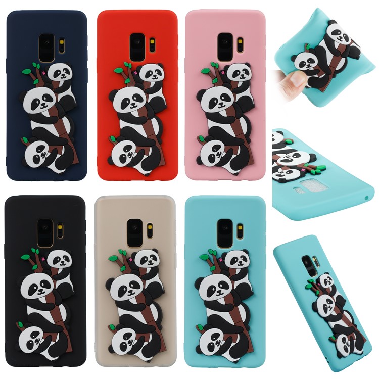 Lovely 3D Panda Pattern TPU Case for Samsung Galaxy S9 SM-G960 - Black-7