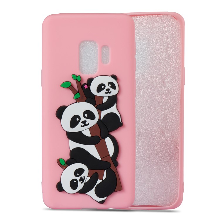 Lovely 3D Panda Pattern TPU Case Phone Shell for Samsung Galaxy S9 SM-G960 - Pink-4