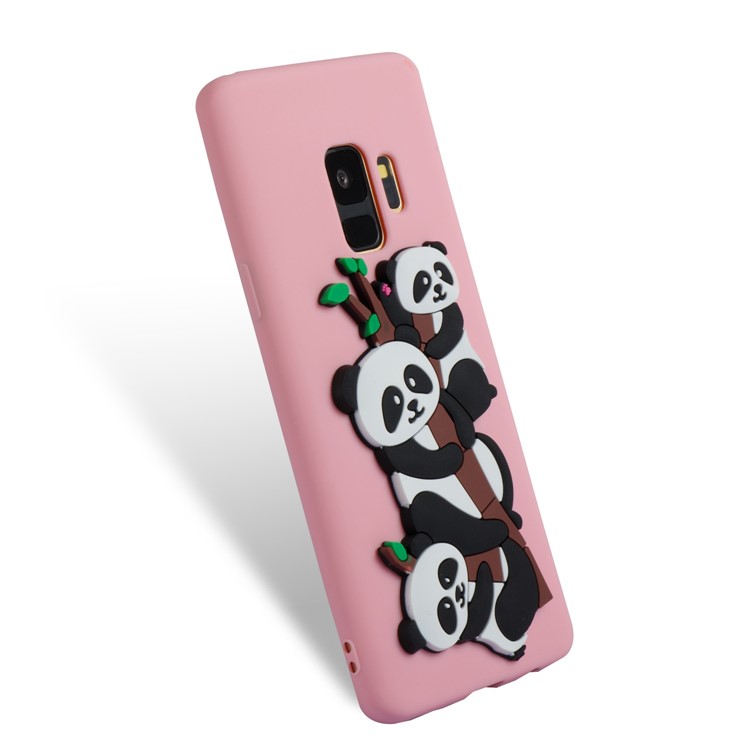 Lovely 3D Panda Pattern TPU Case Phone Shell for Samsung Galaxy S9 SM-G960 - Pink-5