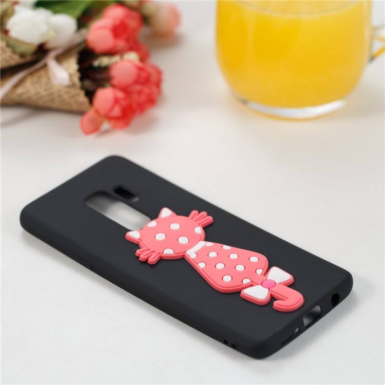 Cute 3D Cat TPU Soft Phone Case for Samsung Galaxy S9 Plus - Black-4