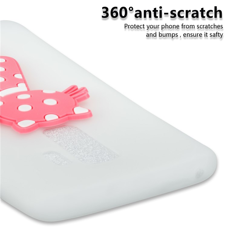 For Samsung Galaxy S9+ Cute 3D Cat TPU Soft Back Case - White-5