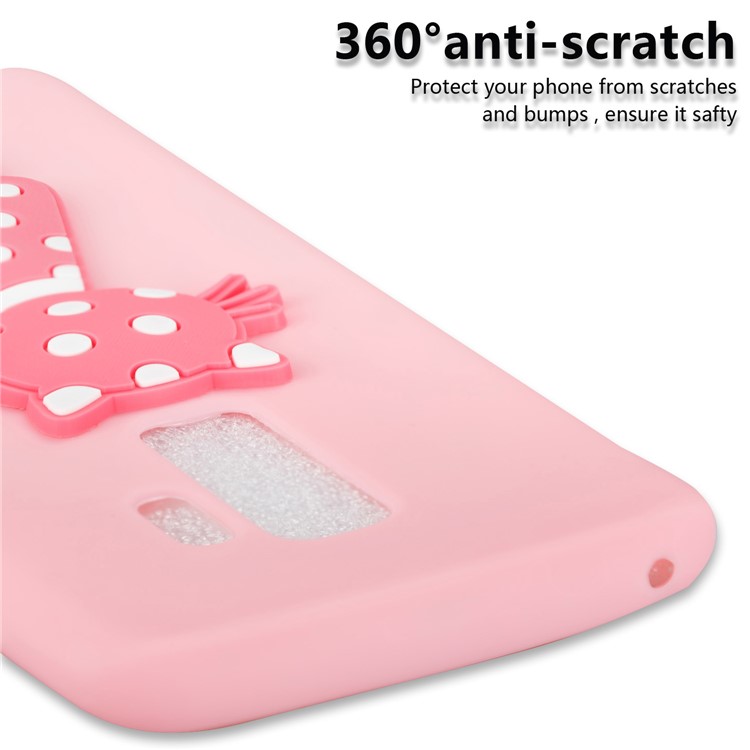 Cute 3D Cat TPU Soft Phone Cover for Samsung Galaxy S9 Plus - Pink-5