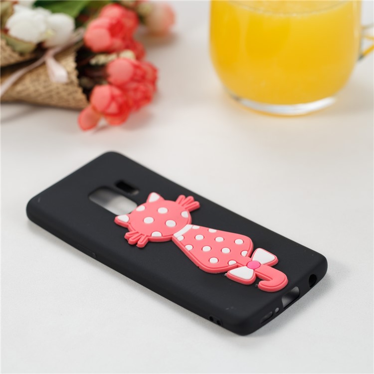 Adorable 3D Cat Pattern TPU Case for Samsung Galaxy S9 SM-G960 - Black-4