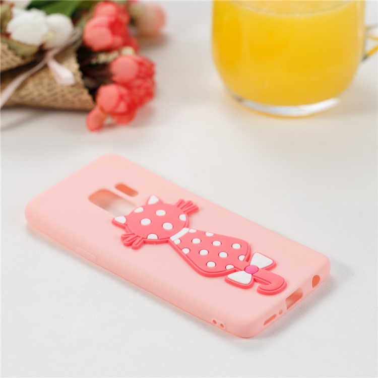 Adorable 3D Cat Pattern TPU Phone Casing for Samsung Galaxy S9 SM-G960 - Pink-4