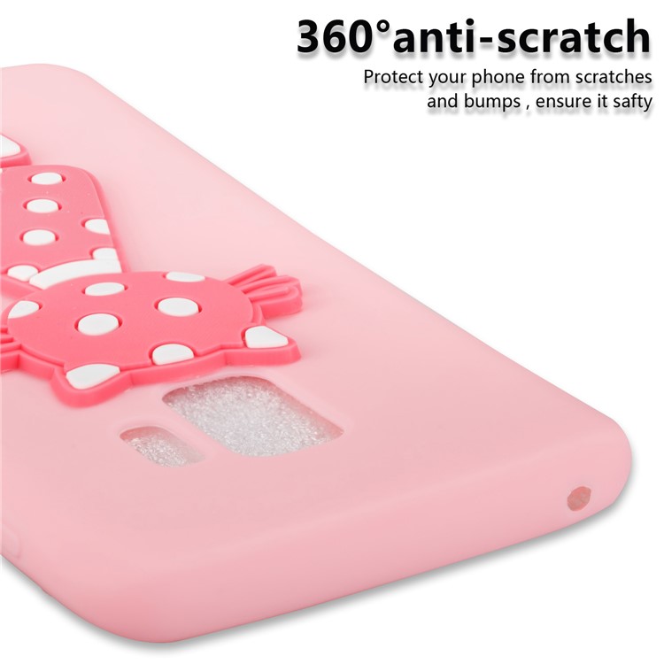 Adorable 3D Cat Pattern TPU Phone Casing for Samsung Galaxy S9 SM-G960 - Pink-5