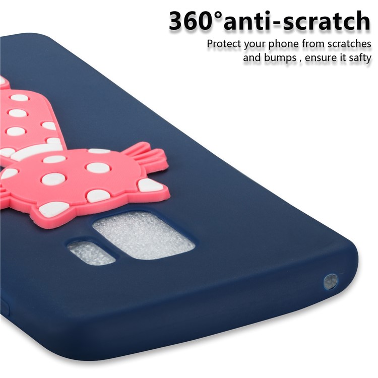 Adorable 3D Cat Pattern TPU Cell Phone Shell for Samsung Galaxy S9 SM-G960 - Dark Blue-5