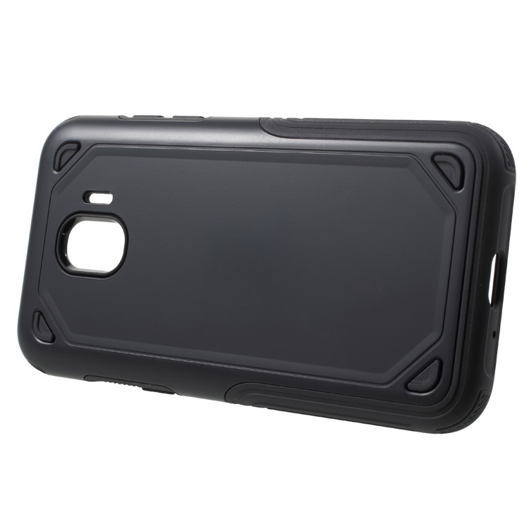 PC + TPU Hybrid Rugged Armor Cover for Samsung Galaxy J2 Pro 2018 - Black-2