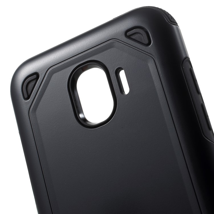 PC + TPU Hybrid Rugged Armor Cover for Samsung Galaxy J2 Pro 2018 - Black-4