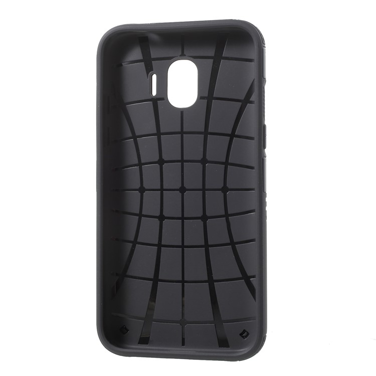 PC + TPU Hybrid Rugged Armor Cover for Samsung Galaxy J2 Pro 2018 - Black-7