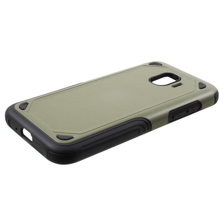 PC + TPU Hybrid Rugged Armor Mobile Phone Case for Samsung Galaxy J2 Pro 2018 - Army Green-2