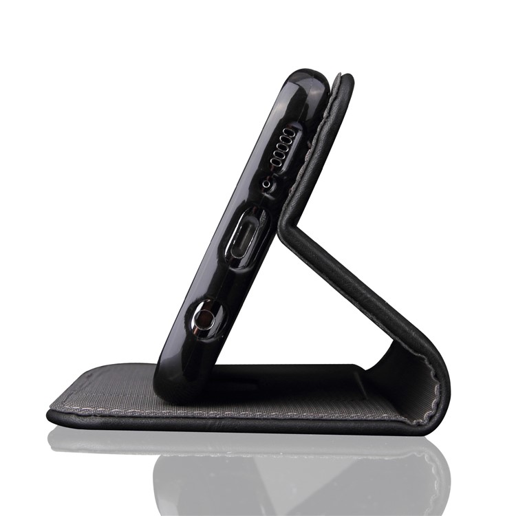 Vintage Flip Stand Leather Cell Phone Case with Card Slot for Samsung Galaxy S9+ SM-G965 - Black-6