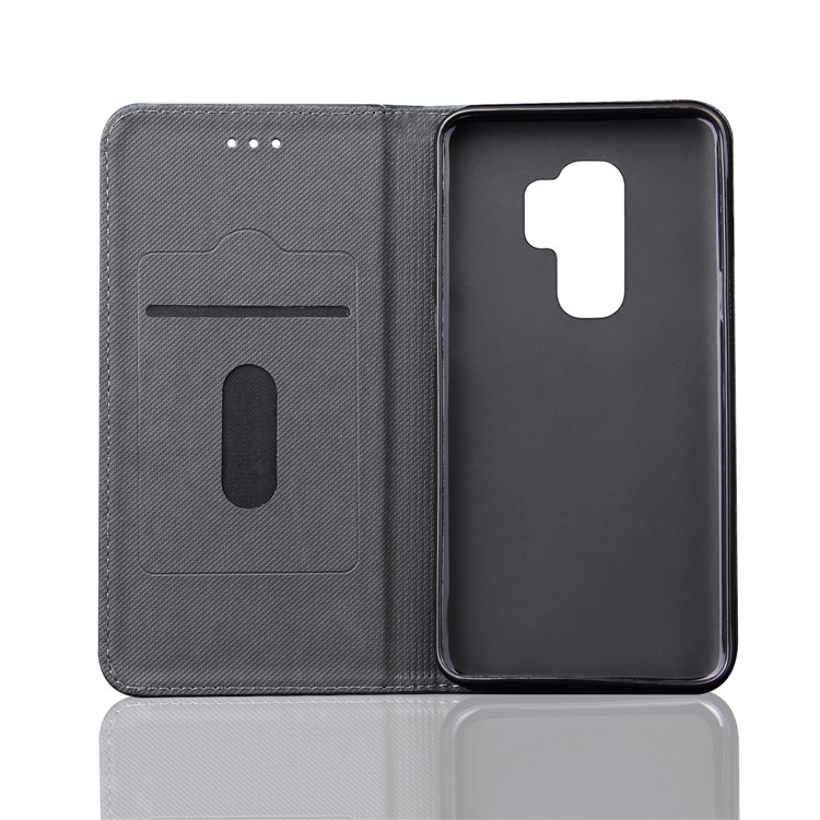 Vintage Flip Stand Leather Cell Phone Case with Card Slot for Samsung Galaxy S9+ SM-G965 - Black-9