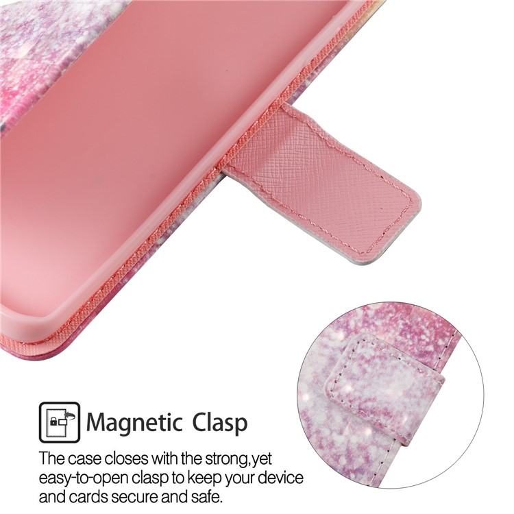 Pattern Printing Leather Wallet Stand Case for Samsung Galaxy S9 G960 - Smile-6