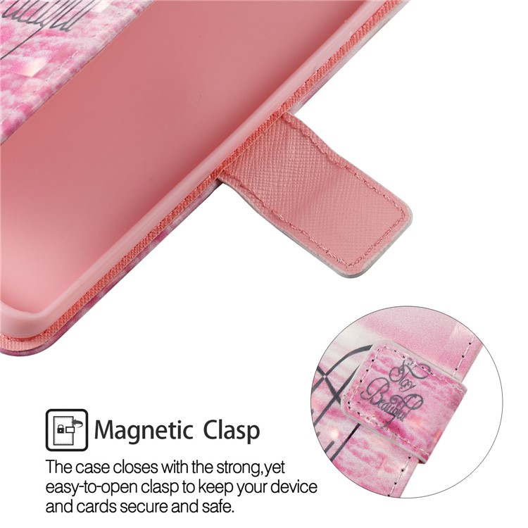 Pattern Printing Leather Wallet Stand Accessory Case for Samsung Galaxy S9 G960 - Stay Beautiful-6