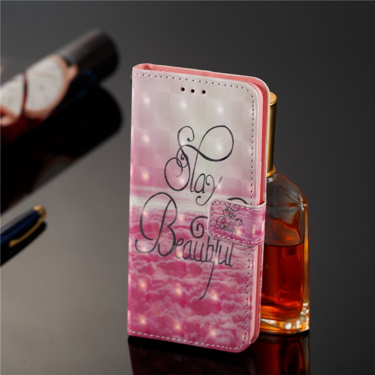 Pattern Printing Leather Wallet Stand Accessory Case for Samsung Galaxy S9 G960 - Stay Beautiful-8