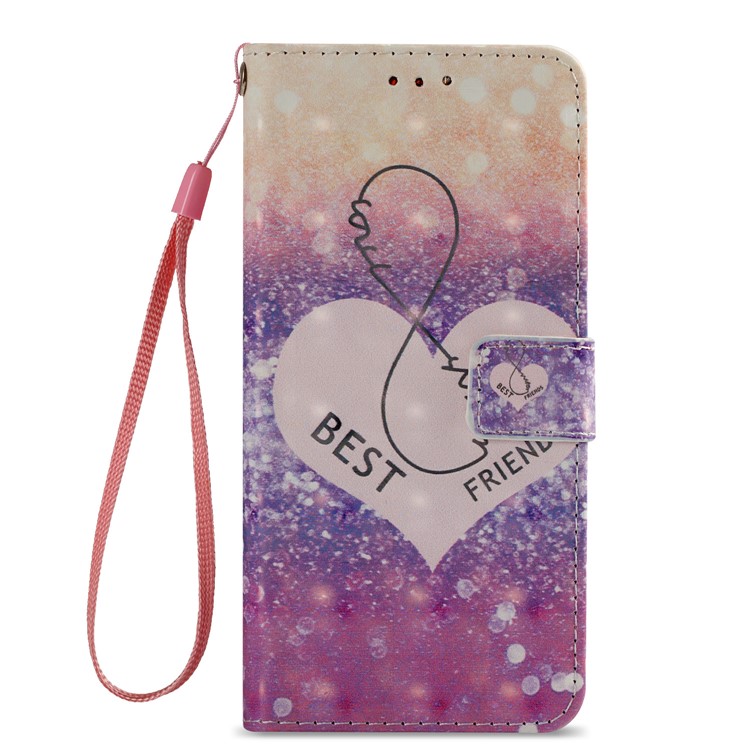 Pattern Printing Leather Wallet Cover with Stand for Samsung Galaxy S9 G960 - Best Friend-3