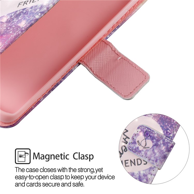 Pattern Printing Leather Wallet Cover with Stand for Samsung Galaxy S9 G960 - Best Friend-6