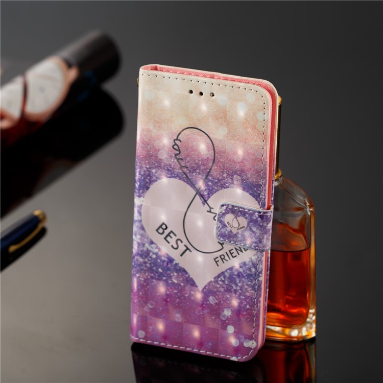 Pattern Printing Leather Wallet Cover with Stand for Samsung Galaxy S9 G960 - Best Friend-8