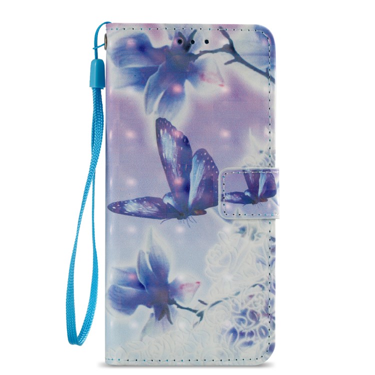 For Samsung Galaxy S9 G960 Pattern Printing Leather Wallet Stand Folio Cover - Butterfly-2