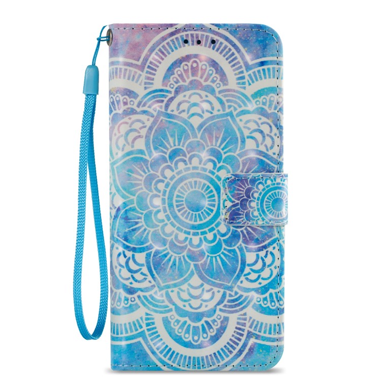 Patterned PU Leather Stand Wallet Flip Case for Samsung Galaxy S9 G960 - Mandala-3