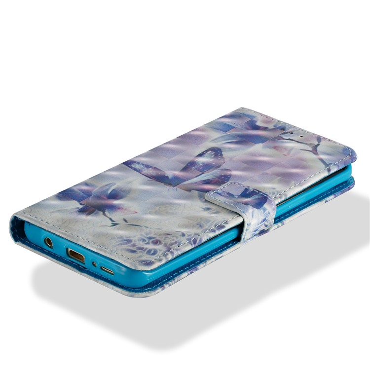 Pattern Printing Leather Wallet Phone Protective Casing for Samsung Galaxy S9+ G965 - Butterfly-2