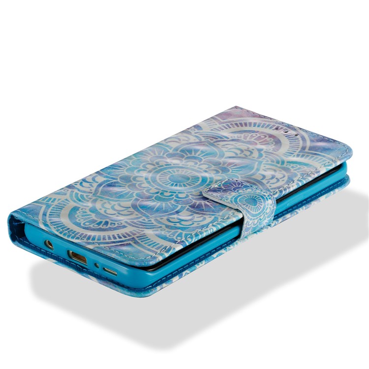 For Samsung Galaxy S9+ G965 Pattern Printing Leather Wallet Mobile Case - Mandala-2