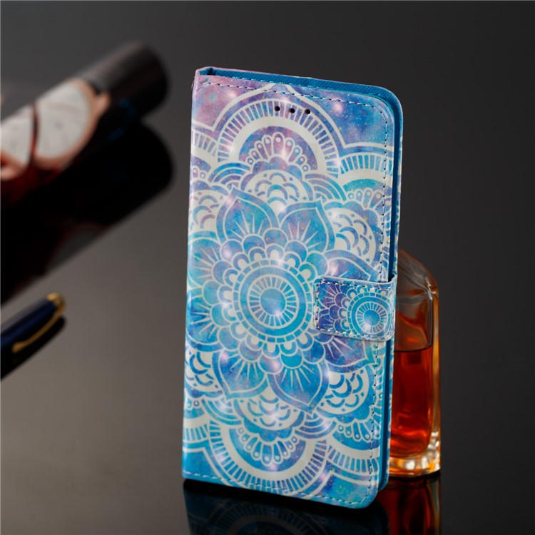 For Samsung Galaxy S9+ G965 Pattern Printing Leather Wallet Mobile Case - Mandala-8