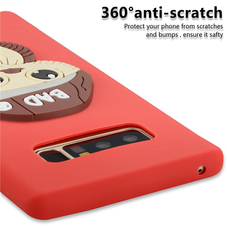 Cute Male Owl Pattern TPU Phone Shell for Samsung Galaxy Note 8 SM-N950 - Red-2
