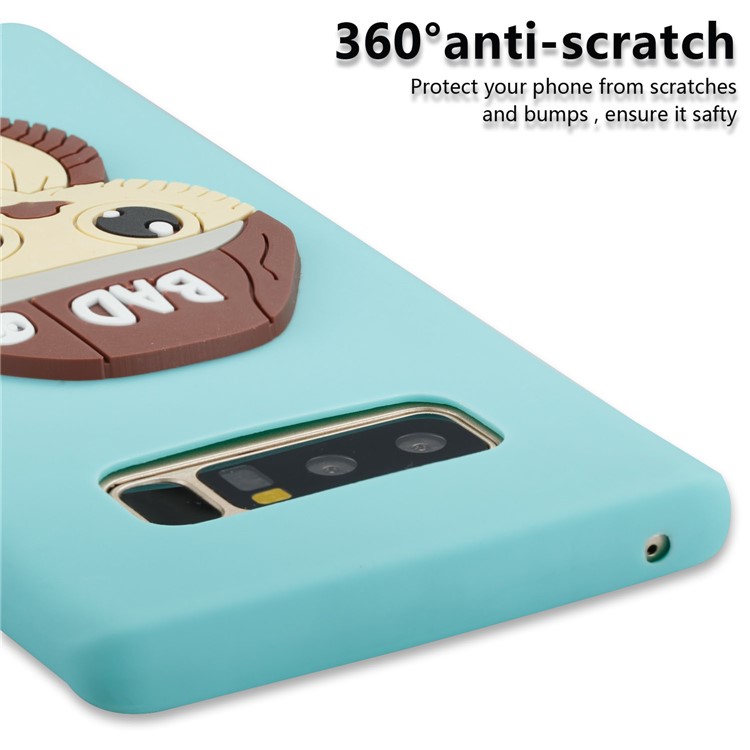 Cute Male Owl Pattern TPU Mobile Phone Cover for Samsung Galaxy Note 8 SM-N950 - Baby Blue-6