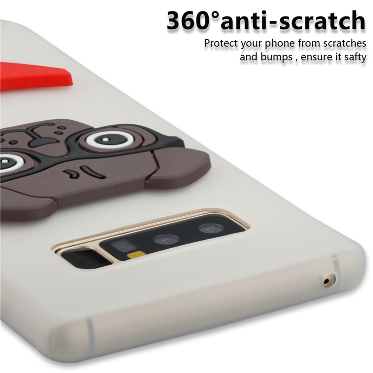 Lovely Dog Pattern TPU Mobile Case for Samsung Galaxy Note 8 SM-N950 - White-2