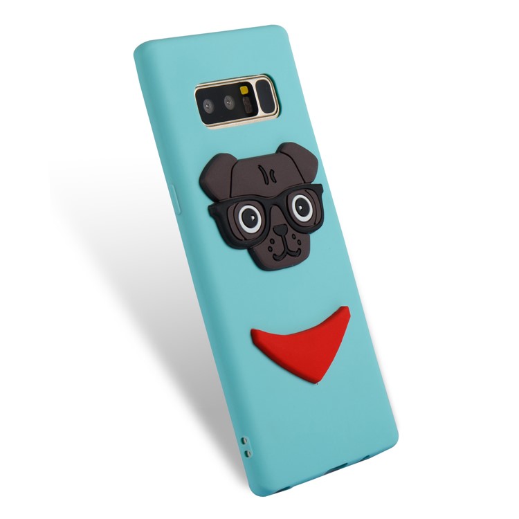 Lovely Dog Pattern TPU Back Phone Cover for Samsung Galaxy Note 8 SM-N950 - Baby Blue-6