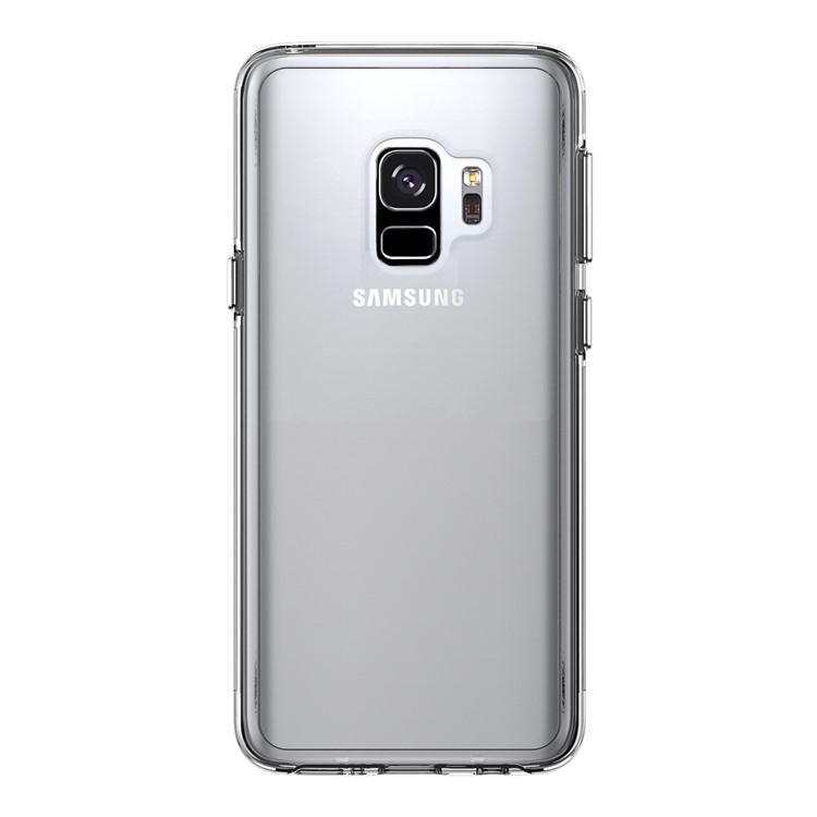 For Samsung Galaxy S9 SM-G960 Clear PC Back + TPU Frame Hybrid Phone Case - Transparent-3