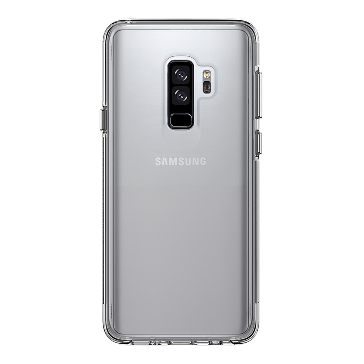 For Samsung Galaxy S9+ SM-G965 Clear PC Back + TPU Frame Hybrid Phone Case - Transparent-3