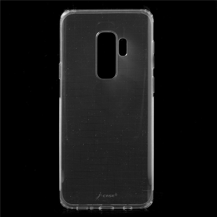 J-CASE Drop-proof Clear Soft TPU Case for Samsung Galaxy S9 Plus SM-G965 - Transparent-1
